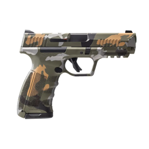 Dickinson LLC RA9C RA9 Ranger Compact Frame 9mm Luger 17+1 4.25 Black Steel Barrel, Ranger Camo Serrated Aluminum Slide, Ranger Camo Polymer Frame w/Accessory Rail