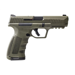 Dickinson LLC RA9G RA9 9mm Luger 17+1 4.25 Black Steel Barrel, OD Green Cerakote Serrated Aluminum Slide, OD Green Polymer Frame w/Accessory Rail