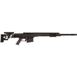 Barrett 14357 MRAD 338 Lapua Mag 26 Fluted 10+1 Black Cerakote Black Folding Right Side Stock Black Polymer Grip