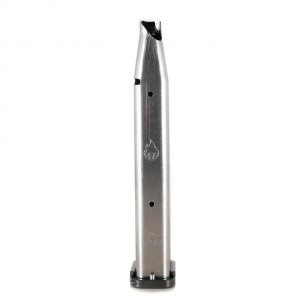 Atlas Gunworks 170mm Competition 9mm 29 Round Stainless Steel Premium Magazine W/Competition Follower & Black Basepad