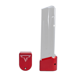 Taran Tactical Sig Sauer P320 +5 Base Pad Extension with Spring  Full Size & X5 Compatible, Red