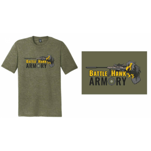 The District Tri-Blend BattleHawk Armory T-Shirt - Military Green - XXL - Battlehawk Armory
