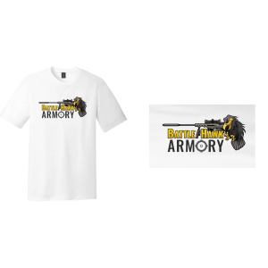 The District Tri-Blend BattleHawk Armory T-Shirt - White - XL - Battlehawk Armory