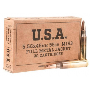 WINCHESTER Ammo Sg556w Service Grade 5.56x45mm Nato 55 Gr Full Metal Jacket (fmj) 20rd Box