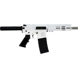 GLFA AR15 PISTOL 223 WYLDE 75 STAINLESS BBL WHITE