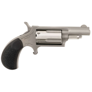 NAA 22MGRCHSS MiniRevolver Carry Combo with Holster 22 Mag 5rd 163 Stainless Steel Black Rubber Grip