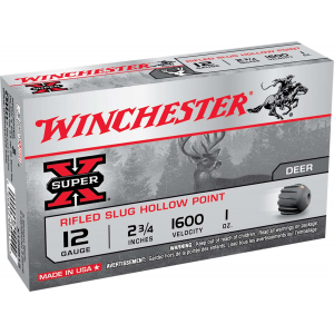 WINCHESTER Ammo X12rs15 Super-x Rifled Slug Hollow Point 12 Gauge 2.75 1 Oz 5 Bx/ 50 Cs