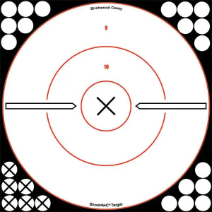 B/C TARGET SHOOT-N-C 12\ CROSSHAIR BULLSEYE 100/PK