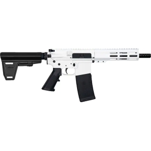 GLFA AR15 PISTOL WBRACE 223 WYLDE 75 BBL NITRIDE WHITE