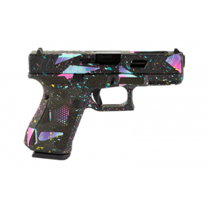 Shark Coast Tactical Exclusive Glock 19 Gen5 80s NIGHT Edition Semiauto 9MM Pistol Cerakote Finish Optics Ready Laser Stippled Grip Front Serrations 15 Rounds 3 Mags Pistol