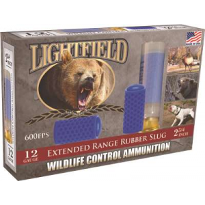 LIGHTFIELD 12ga 2-3/4 X-range Rubber Slug 5 Pack