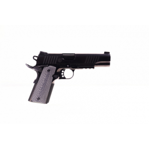 ALPHA Foxtrot Af1911-e 10mm 5in Rms Bull Ramped Polished Dlc Black 7rd Pistol