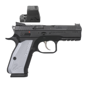 CZ Shadow 2 Compact, 9mm, 4 Barrel, 2- 15rd Magazines, Optics Ready, Pistol w/ Holosun EPS 6 MOA Green Dot