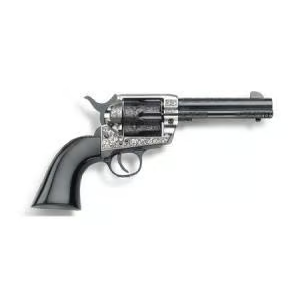 EMF THE GAMBLERS ROYALE HGR 357 MAG 4 3/4 INCH OLD SILVER/BLUE/ENGRAVED ULTRA BLACK GRIPS`