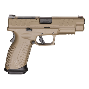 Springfield Armory XDm Elite 10mm 45 Barrel 2 16 Round Magazines Optics Cut FDE Pistol