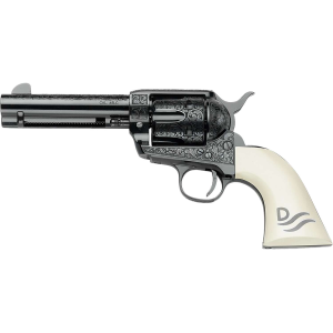 Pietta GW45RR434NMUI Great Western II Red River 45 Colt (Long Colt) 4.75 Ultra Ivory Engraved Grip