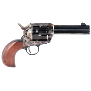 Taylors and Company OG1414 1873 Cattleman Birdshead 357 Mag 6 Round 4.75 Blued Case Hardened Frame Walnut Grip