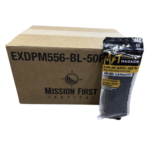 Mission First Tactical EXD 30 AR/M4 5.56 Polymer Black 30 Round Magazine 50pk CASE