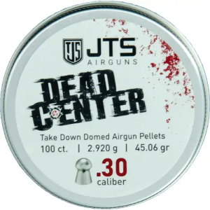 Jts Shotguns JTS PELLETS DEAD CENTER .30 DOMED 45.06 GR. 100CT - $12.15 at BattleHawk Armory