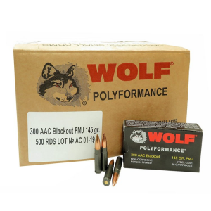 Bulk Wolf Polyformance Steel Non-Corrosive Case FMJ Ammo