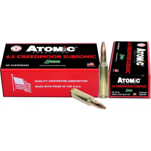 ATOMIC 00476 Rifle Subsonic 6.5 Creedmoor 130 Gr Sierra Hpbt 20 Bx/ 10 Cs