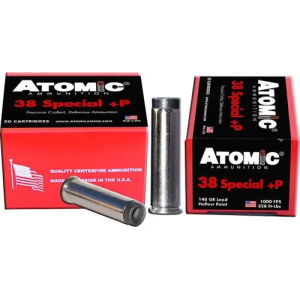 858767004621 ATOMIC Ammo .38 Special +p 148gr. Wc Up-side-down 20-pack 858767004621 858767004621