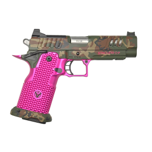 Vulcan Gods Plaid Edition M81 Pink Grip Staccato 2011 P XCut Optic Ready 44 Ported 9mm Pistol