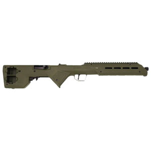 Desert Tech TRKRF2218GRN Trek-22 Green Compact 22 LR 18 Free Floating Steel Barrel, Picatinny Rail Receiver, M-LOK Handguards, Fixed Polymer Stock, Suppressor Ready