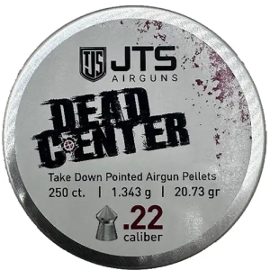 Jts Shotguns JTS PELLETS DEAD CENTER 22 POINTED 20.73 GR 250CT - $10.25 at BattleHawk Armory