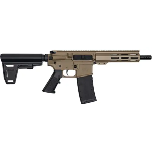 GLFA AR15 PISTOL WBRACE 223 WYLDE 75 NIT FLAT DARK EARTH