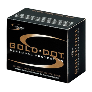 SPEER Ammo Gold Dot Personal Protection 45 Automatic Colt Pistol (acp) 185 Gr Hollow Point 20 Bx/ 25 Cs