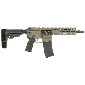 COBALT Kinetics Ckprolite30075ckg Pro Light 300 Blackout 7.50 Black Melonite Barrel, Ck Green Aluminum Picatinny Rail Receiver, Polymer Sb Tactical Sba3 Brace, Black Polymer Grip 850060560200 850060560200