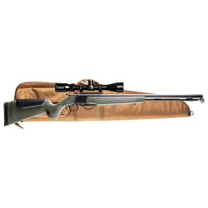 CVA PR2048NSCP Optima Scope Package 50 Cal 26 Black Nitride Fluted Barrel, Drilled & Tapped Steel Receiver, Fixed OD Green Synthetic Stock, Konus 3-9x40mm BDC Stock, Rifle Case, Aerolite Bullets