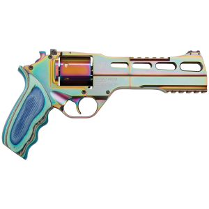 Chiappa Firearms 340.301 Rhino 60DS Nebula 357 Mag 6 6 Round Rainbow PVD Blue Laminate Grip