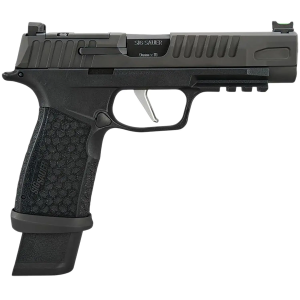 Sig Sauer 365AXGF9BFO P365 Fuse Compact Frame 9mm Luger 17+1 4.30 Black Carbon Steel Barrel, Black Nitron Optic Ready/Serrated Stainless Steel & Frame w/Beavertail & Picatinny Rail, Black AXG Grip