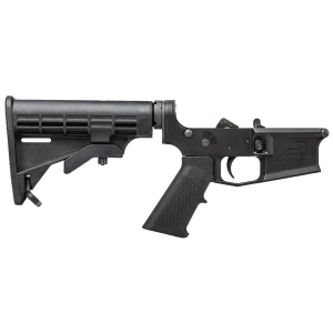 Aero Precision M4E1 Complete Lower Receiver w/ A2 Grip and M4 Stock, Multi-Caliber, Anodized Black