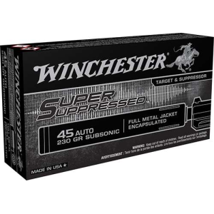 Winchester Super Suppressed FMJ Ammo