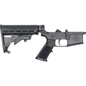 GLFA LOWER GROUP AR-15 5.56MM W/ADJUSTABLE STOCK BLACK