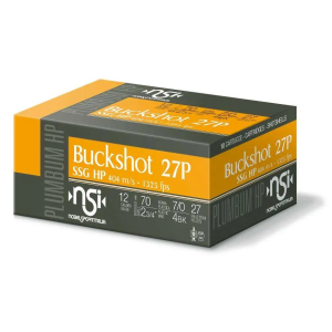 NOBELSPORT Ammo 12ga. 2.75 1330fps. 27-pellets #4bk 10-pk