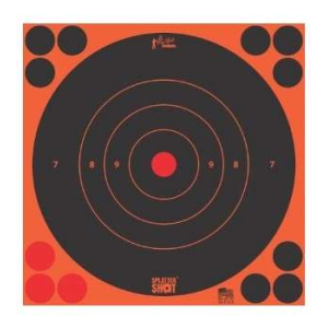 8IN ORG BULLS EYE TARGET 30 QTY PK BG