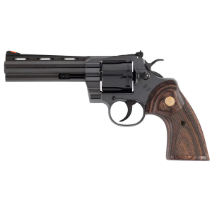 COLT PYTHON 357MAG 5 BLUED WOOD GOLD GRIP REVOLVER COSMETIC BLEM