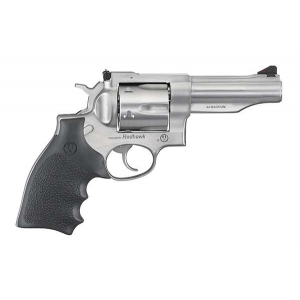 Ruger Redhawk 44 Rem Mag 42 6 Round Hogue Rubber Grip Satin Stainless Revolver