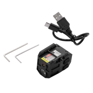 Alliance Consumer Group IPRMLT0003 MYCRO Rail Mount Light Matte Black PA66 Nylon 50/150/300 Lumens Green Laser