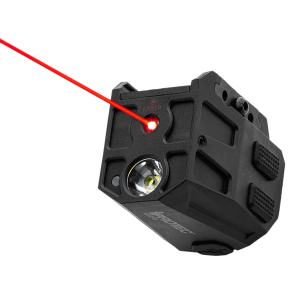 Alliance Consumer Group IPRMLT0004 MYCRO Rail Mount Light Matte Black PA66 Nylon 50/150/300 Lumens Red Laser