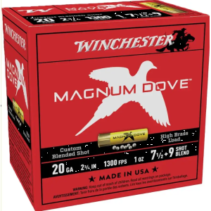 WIN MAG DOVE 20GA 2.75 #7.5-9 1OZ 25/10