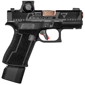 Taran Tactical 43X Combat Carry, 9mm, 3.41 Barrel, 3 Magazines, Sig Romeo-X, Black, Pistol