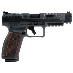Canik HG7010R-N SFx Rival-S Full Size Frame 9mm Luger 18+1 5 Black Steel Barrel, Black Steel Optic Ready/Ported/Serrated Slide, Black Steel Frame w/Picatinny Rail, Rosewood Grip