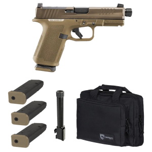 Ruger RXM Tactical 9mm 425 Threaded Barrel 3 15rd Magazines Optics Ready FDEBronze Pistol
