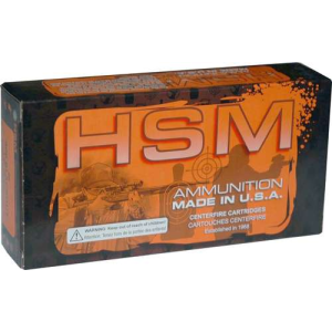 HSM AMMO RMFG 223 52GR MATCH HPBT 50RD 20BX/CS