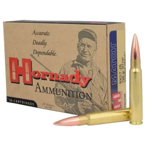 HORNADY 82298 Match 8x57mm Js 196 Gr Boat Tail Hollow Point Match 20 Bx/ 10 Cs